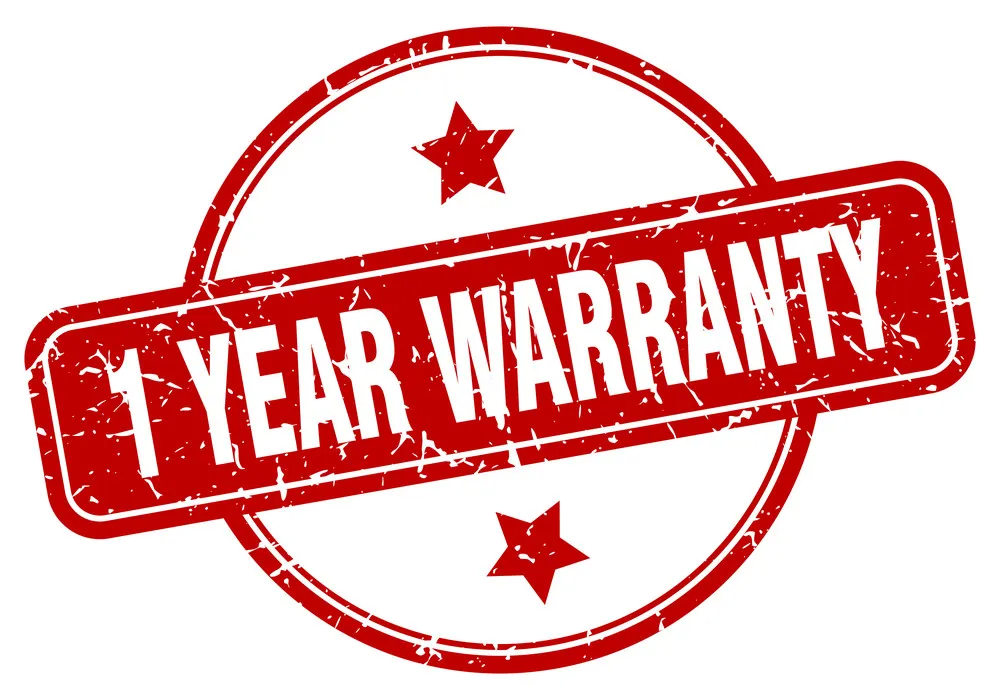 1 Year Warranty