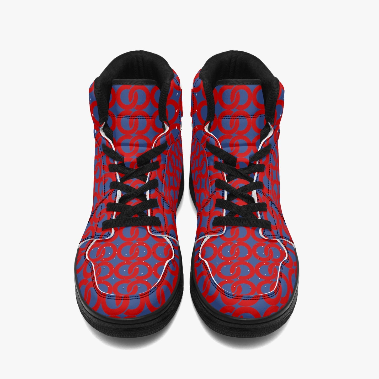 Black-sole AJ High Top Sneakers