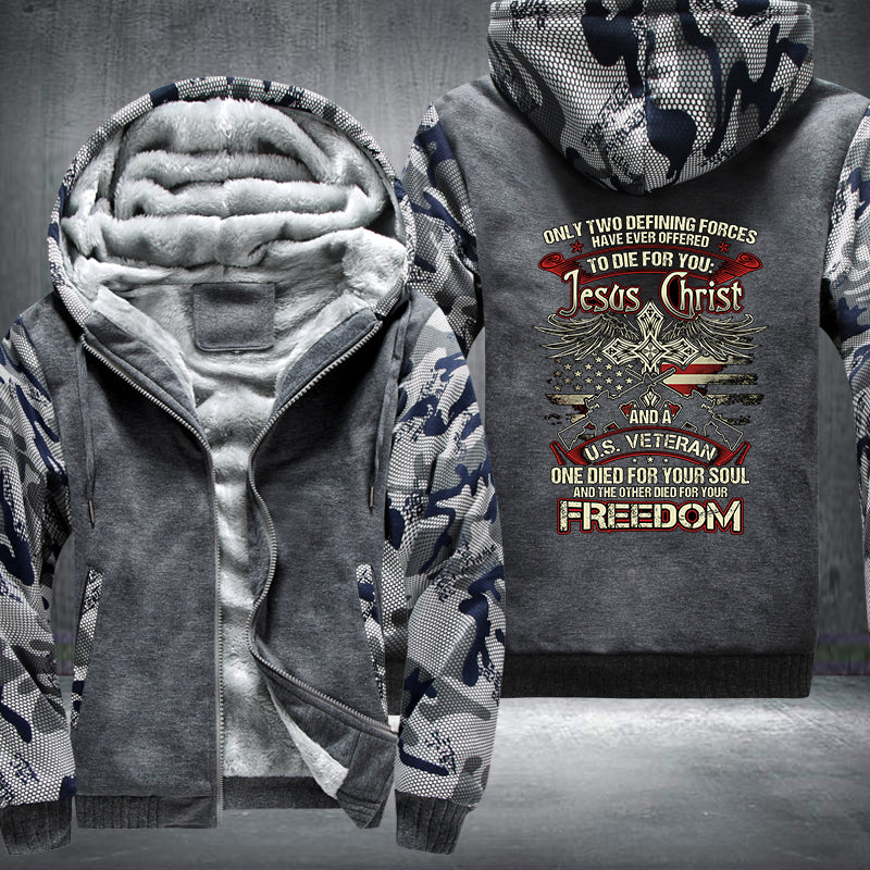 US Veteran Christ Fleece Jacket