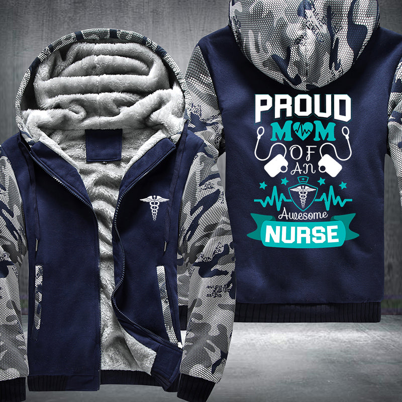 Proud Mom Nurse Fleece Jacket