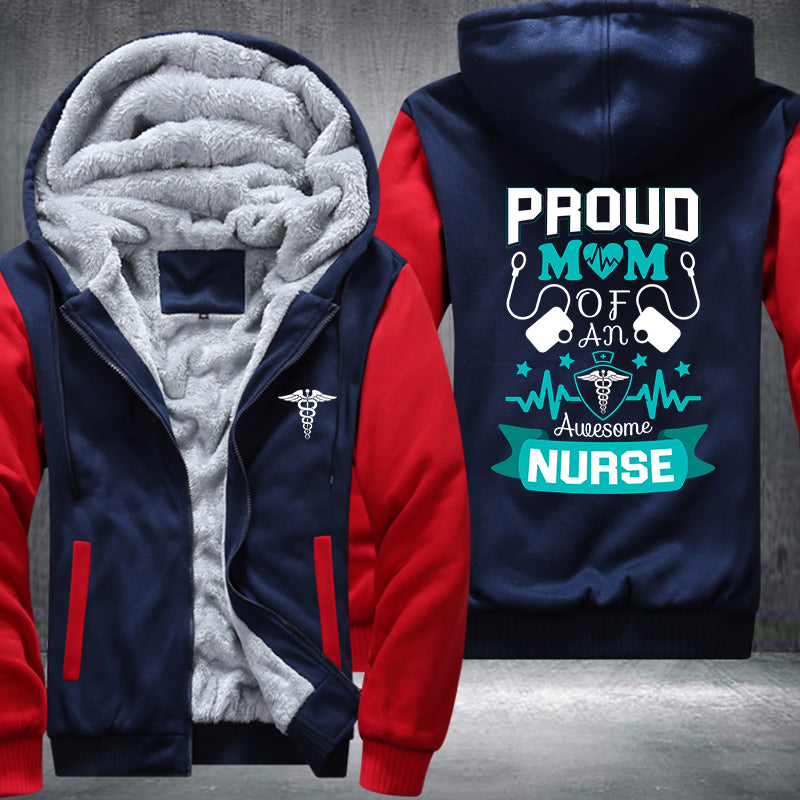 Proud Mom Nurse Fleece Jacket