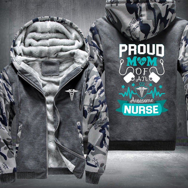 Proud Mom Nurse Fleece Jacket