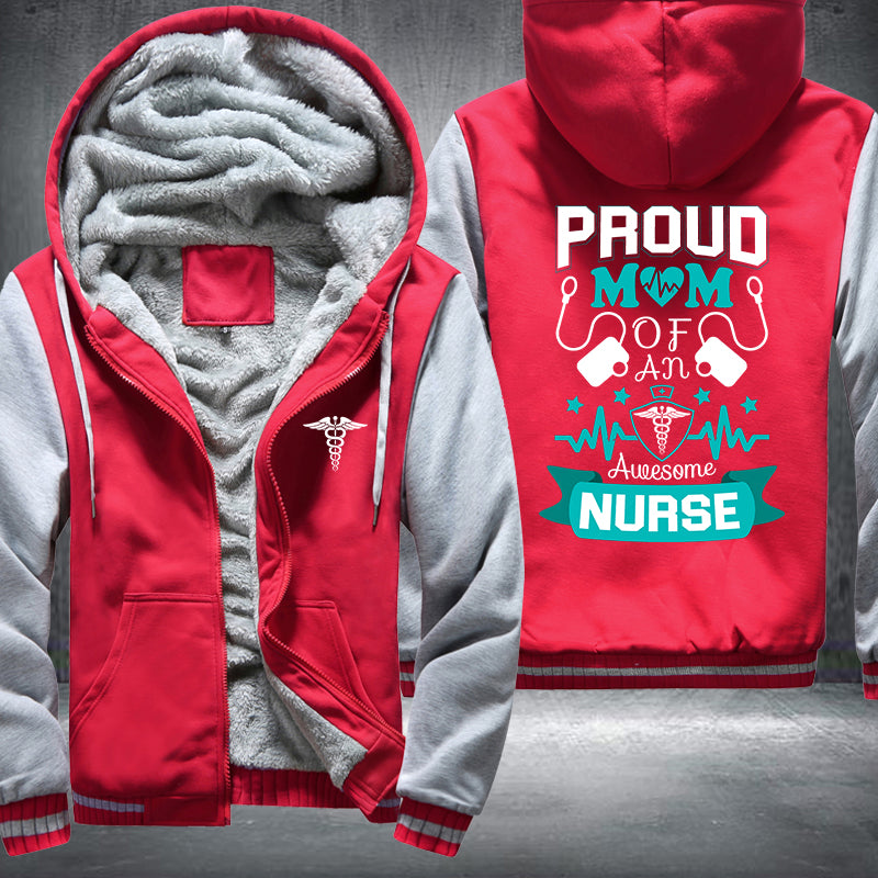Proud Mom Nurse Fleece Jacket