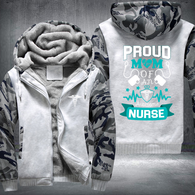 Proud Mom Nurse Fleece Jacket