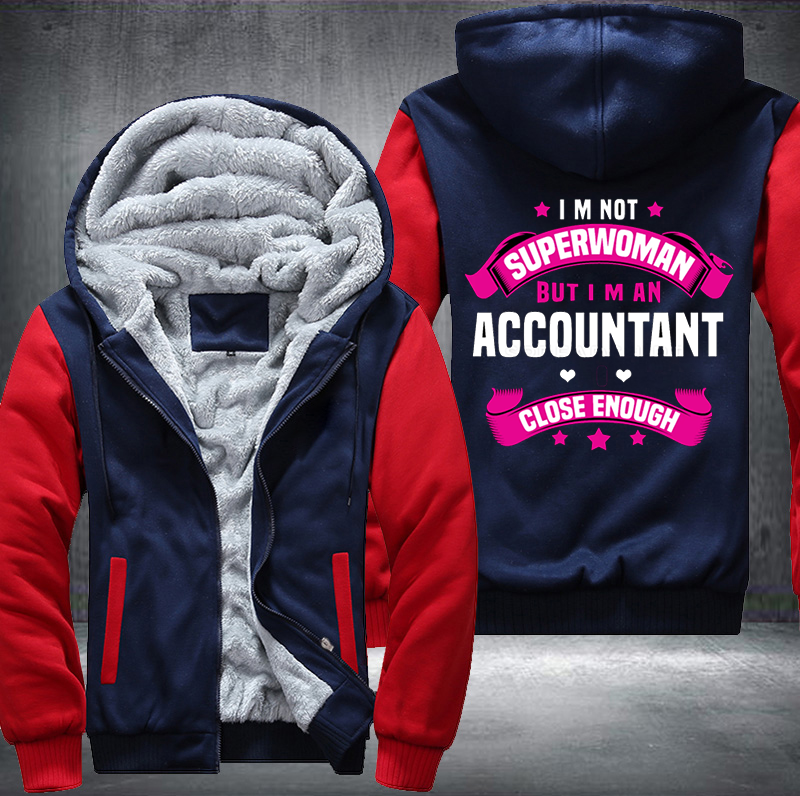 Accountant Superwomen Fleece Hoodie