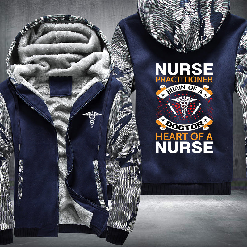 Heart Of A Nurse Fleece Jacket