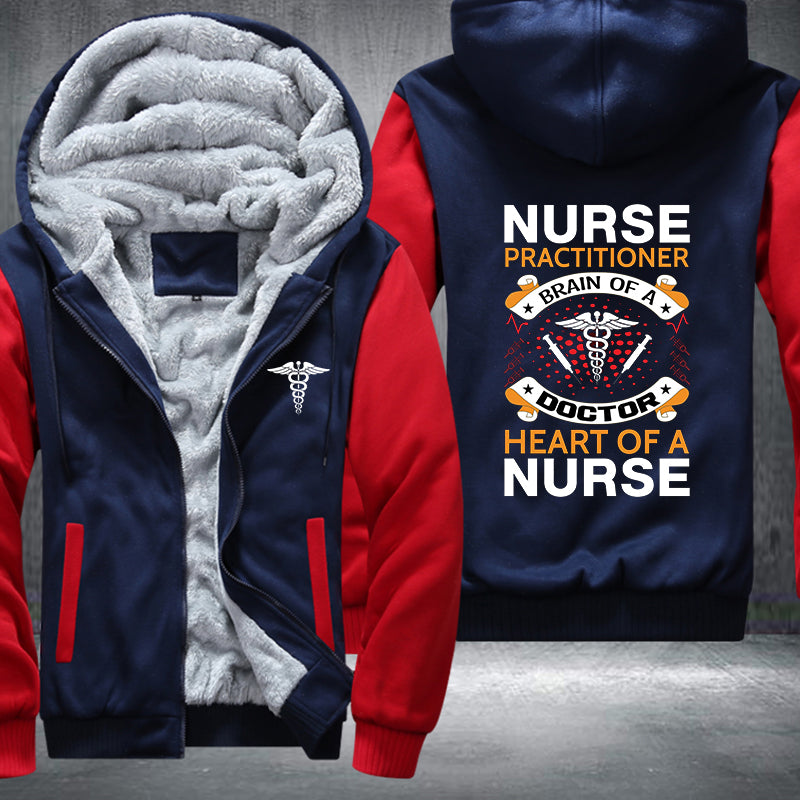 Heart Of A Nurse Fleece Jacket