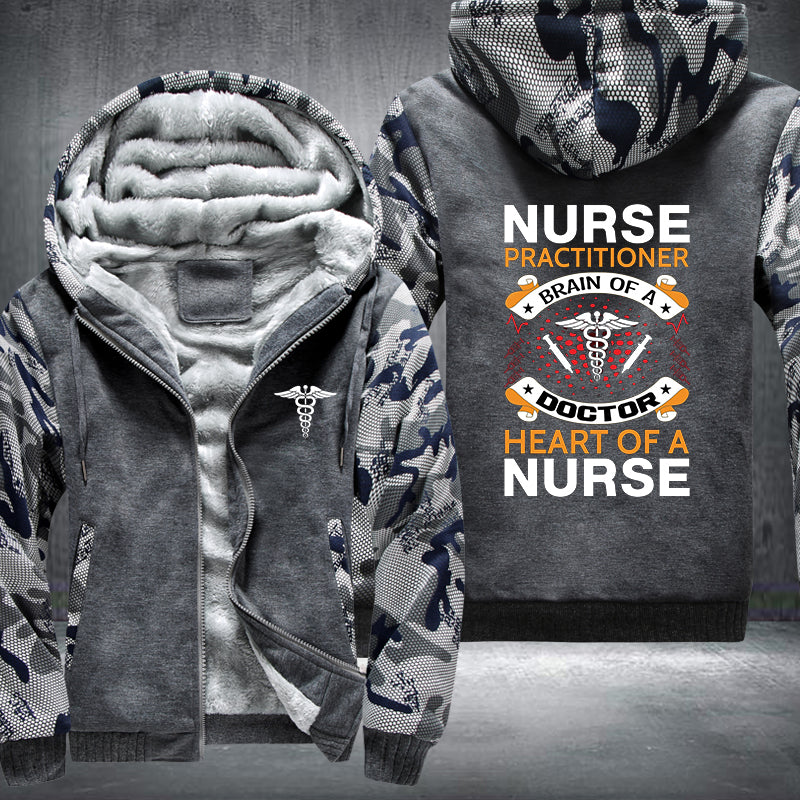 Heart Of A Nurse Fleece Jacket