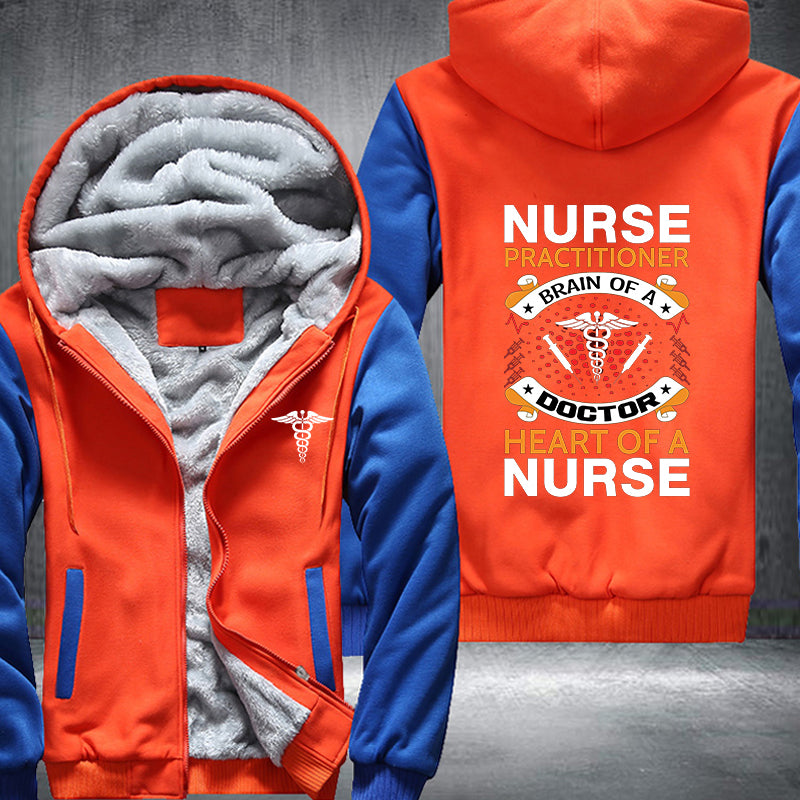 Heart Of A Nurse Fleece Jacket