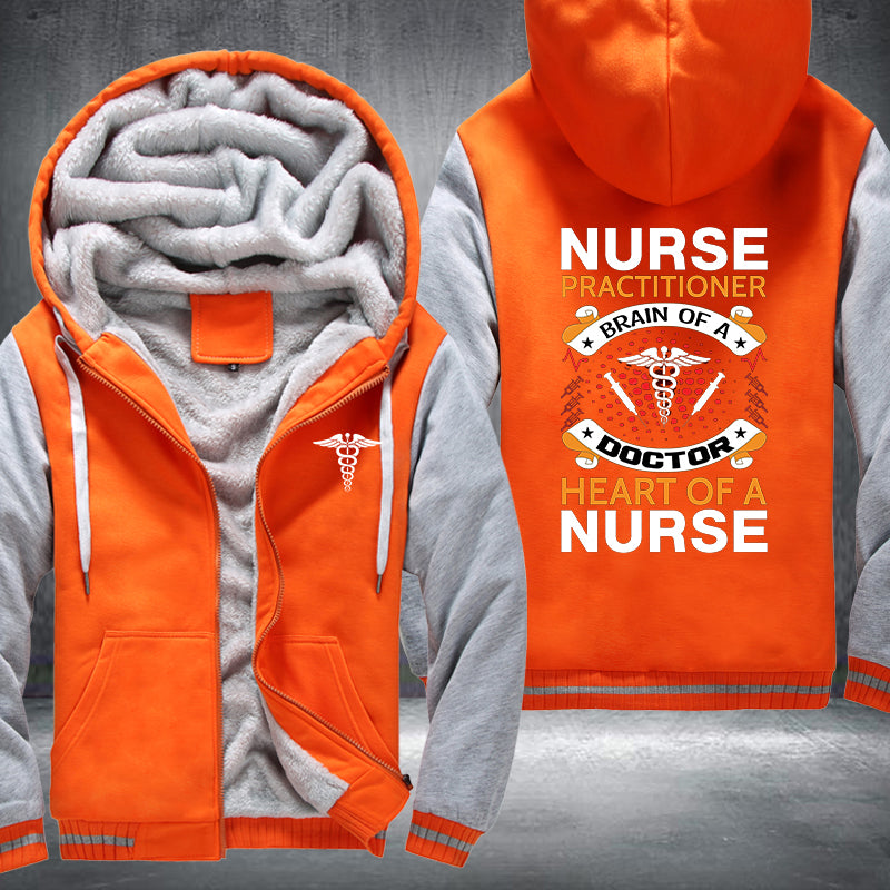 Heart Of A Nurse Fleece Jacket