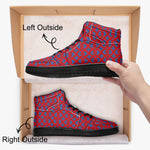 Black-sole AJ High Top Sneakers