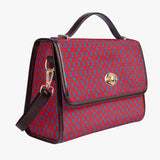 Leather Flap Satchel Bag