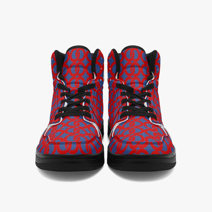 Black-sole AJ High Top Sneakers
