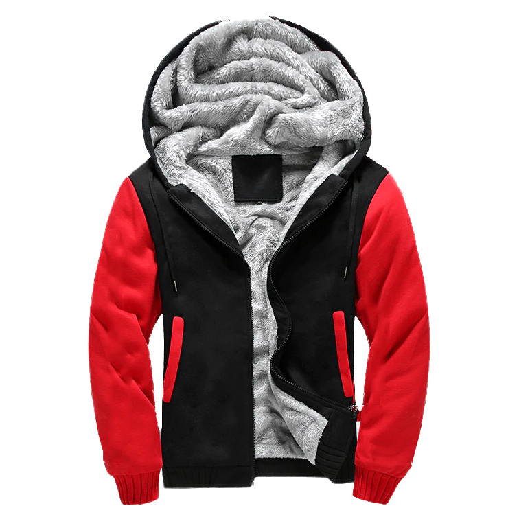 Red-Black Fleece Jacket