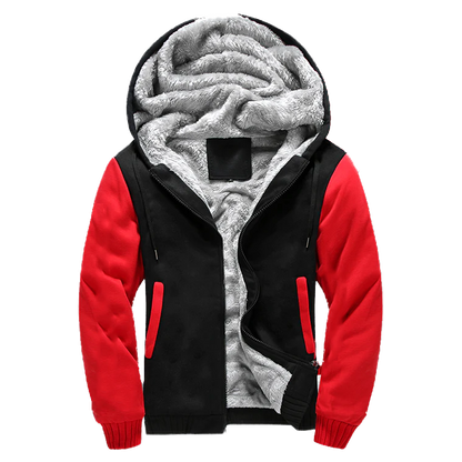 Red-Black Fleece Jacket