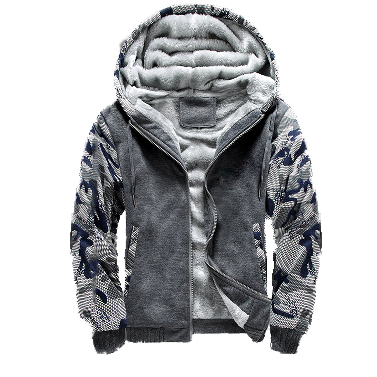 Camo Gray Fleece Jacket