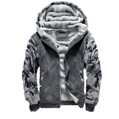 Camo Gray Fleece Jacket