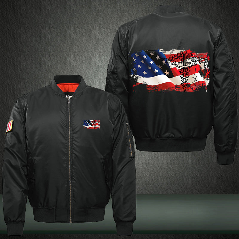 Nurse Flag Bomber Jacket