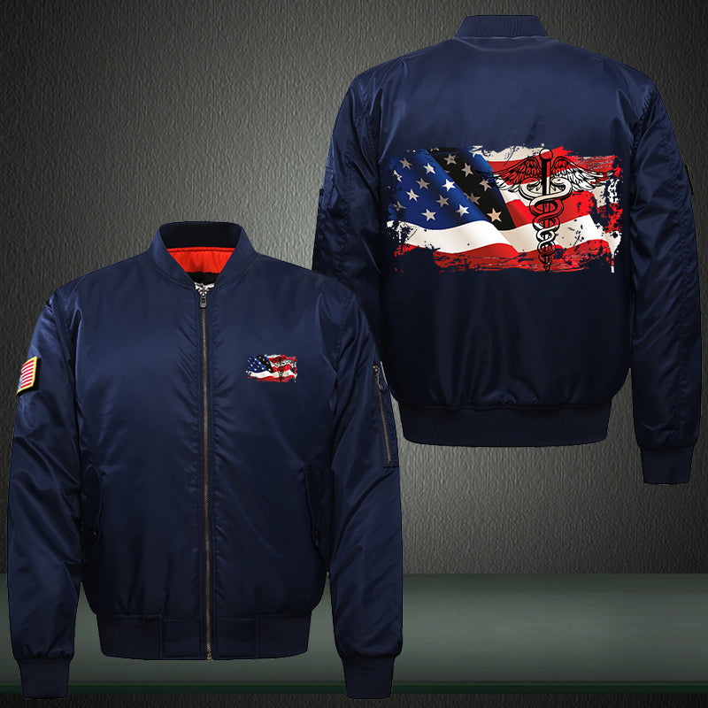 Nurse Flag Bomber Jacket