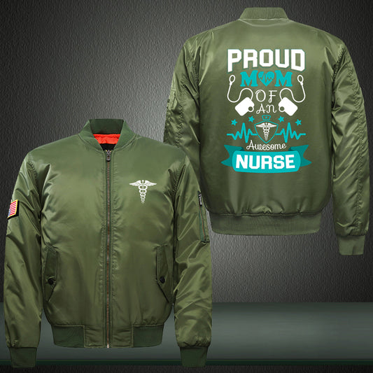 Proud Mom Nurse Bomber Jacket