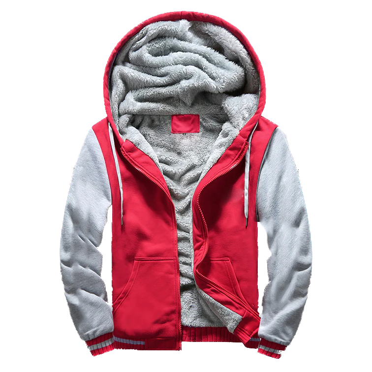 Red & White Fleece Jacket