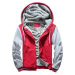 Red & White Fleece Jacket