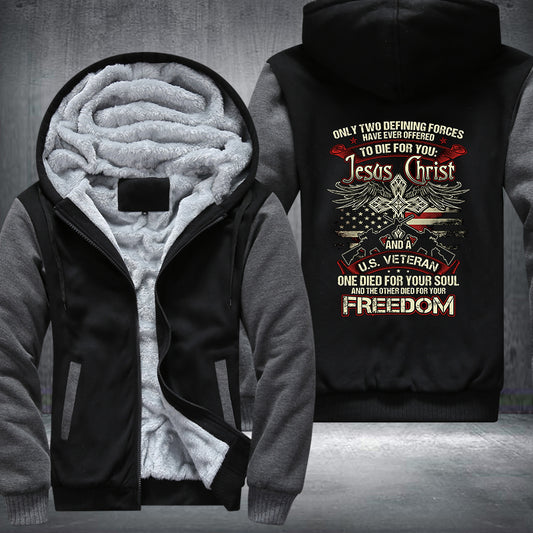 US Veteran Christ Fleece Jacket