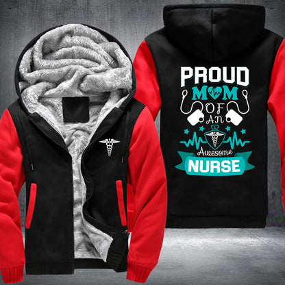 Proud Mom Nurse Fleece Jacket