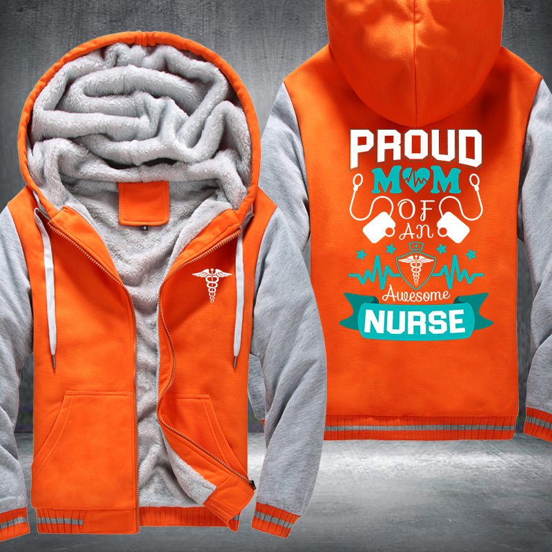 Proud Mom Nurse Fleece Jacket