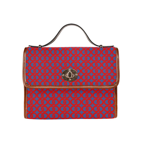 Waterproof Canvas Bag-Brown (All Over Print) (1641)