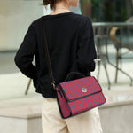 Leather Flap Satchel Bag