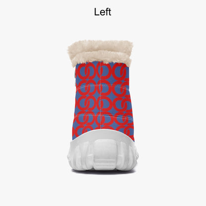 Cotton-pad Fur Zipper Up Boots