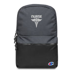 Nurse Embroidered Champion Backpack