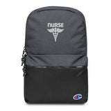 Nurse Embroidered Champion Backpack