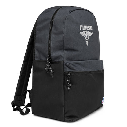 Nurse Embroidered Champion Backpack