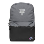 Nurse Embroidered Champion Backpack