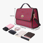 Leather Flap Satchel Bag