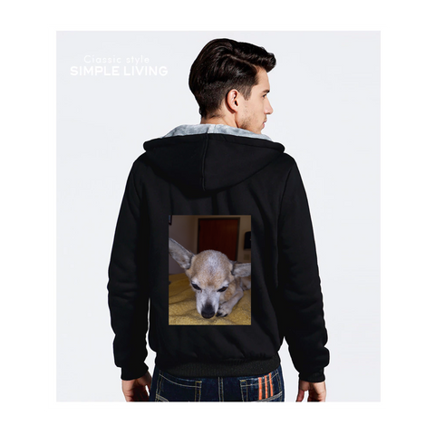 BLACK FLEECE JACKET (CUSTOMIZE)