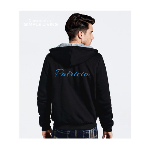 BLACK FLEECE JACKET (CUSTOMIZE)