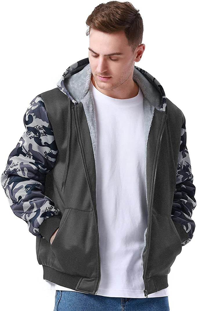 Camo Gray Fleece Jacket