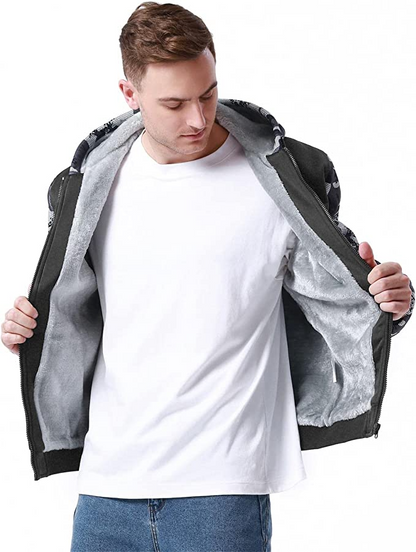 Camo Gray Fleece Jacket