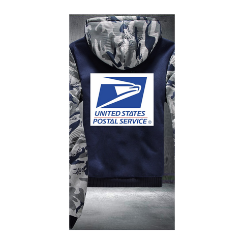 BLUE CAMO FLEECE JACKET (CUSTOMIZE)