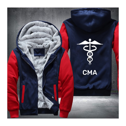 Medical Caduceus Fleece Jacket (Customize)