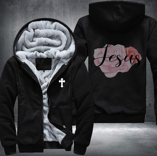 Jesus rose Fleece Jacket