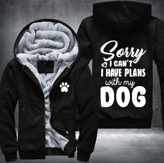 Plan with my dog Fleece Jacket