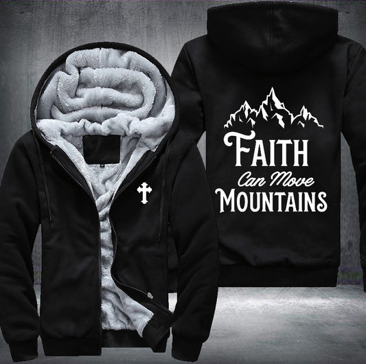 Faith can move mountains Fleece Jacket