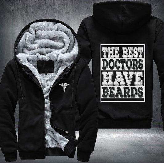 The best doctor have beards Fleece Jacket