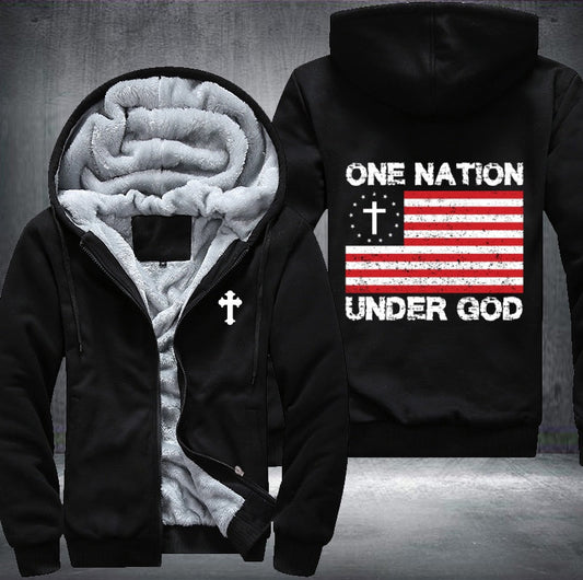 One nation under god Fleece Jacket