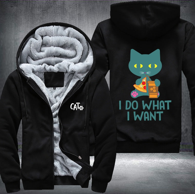 CAT I DO WHAT I WANT Fleece Jacket