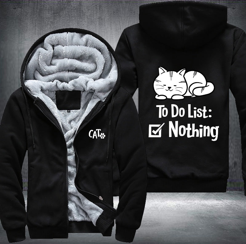 CAT To do list Fleece Jacket